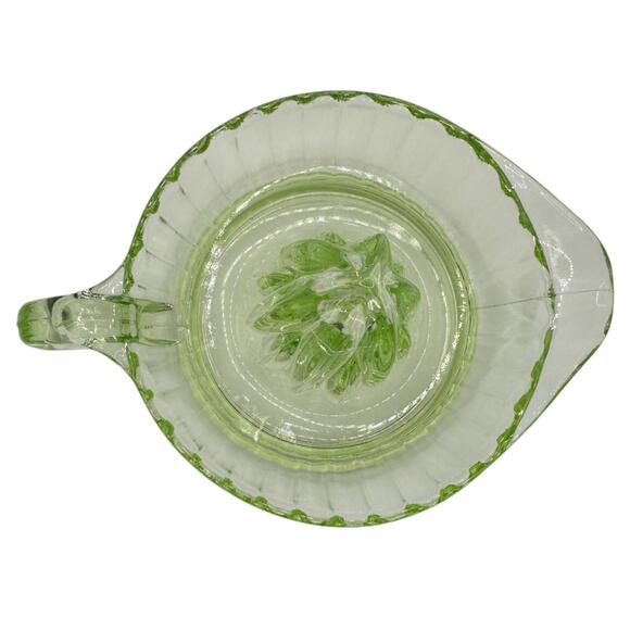 Vintage Uranium Vasoline Glass Citrus Juicer Handle Glows Under UV Light - Picture 7 of 8